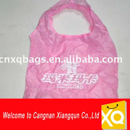 Eco polyester folding shopping bag