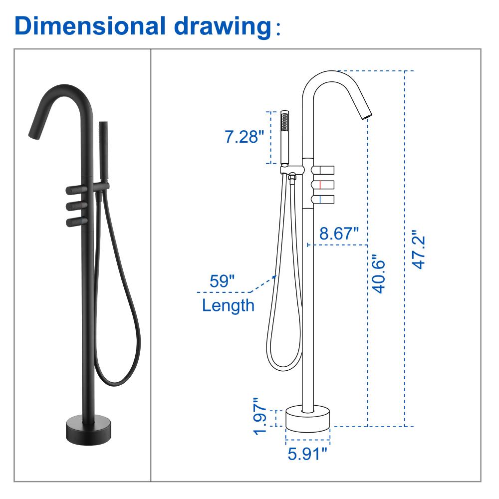 matte black tub filler 7