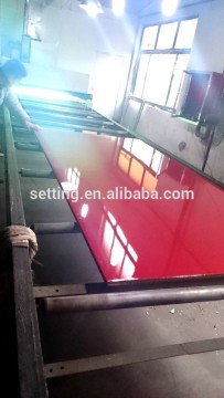 mdf board with uv coating on surface---Re color for cabinet