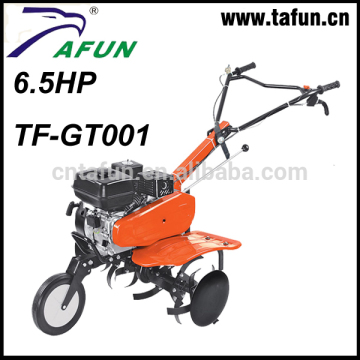 petrol tiller atv cultivator, 6.5hp 196cc