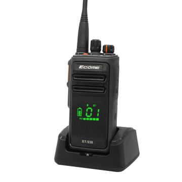 A lungo raggio ECOME ET-538 Professional Twiwie Walkie Talkie di sicurezza a due vie.