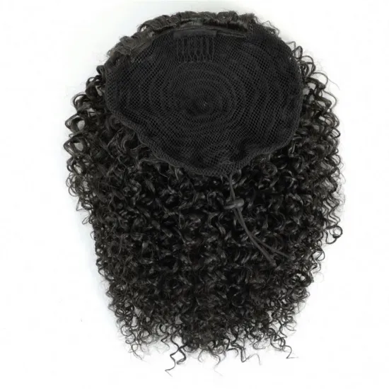 Drawstring Puff afro kinky curly ponytail synthetic afro puff hair extension Clip in Ponytail for African American