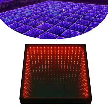 LED Dance Floor: Wedding Event Lighting in RGB 3D Mirror