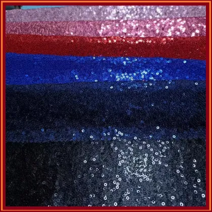 Knitted sequins embroidery