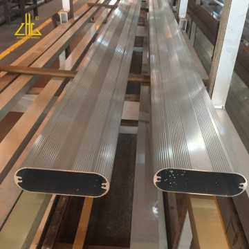 Threaded Aluminum Flat Tube / Aluminium Oval Pipe from China Manufacturer