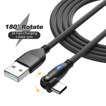 USB-C Fast Charging 3A Data Cable 1m 2m for Mobile Phone