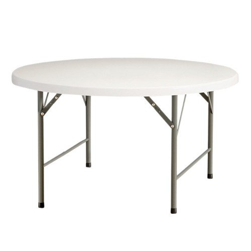 White Round Plastic Foldable Wedding Banquet Table
