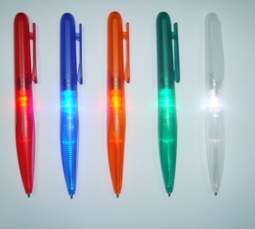 Pen dengan lampu 4colors