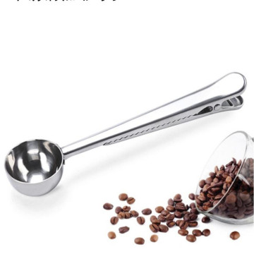 Stainless Steel Coffee Scoop with Bag Clip