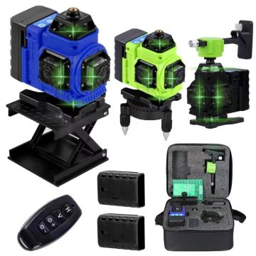 Professional Long Range 12 Line 3D Self-Leveling Green Laser Level