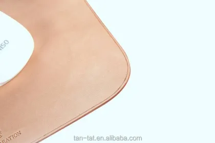 Genuine Brown Leather Vegan Tanning Desk Tidy Mouse Pad