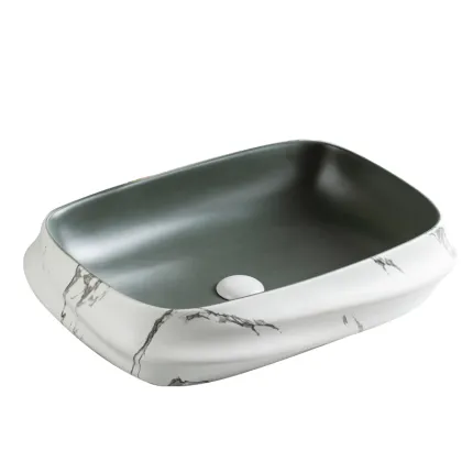 Ceramic Wash Art Basin White European Style Carved Hand Wash Basin