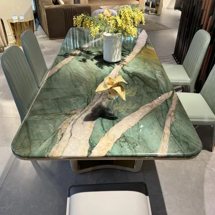 Luxury Modern Italian Kitchen Chairs Set