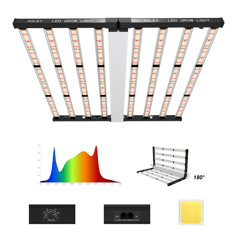 Certificación CE Hydroponics Full Spectrum 1000W Crece luces