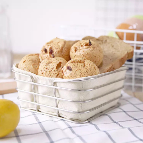 Stainless Steel Wire Kitchen Oval Bread Basket set