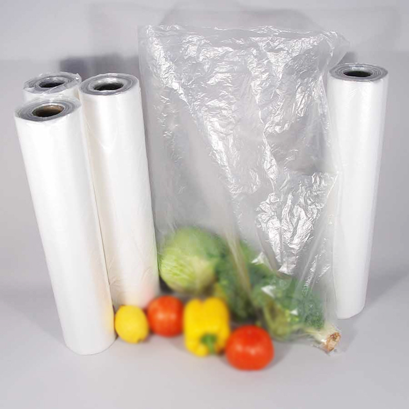 Eco Friendly Transparent PE Size Customized Plastic Bag on Rolls