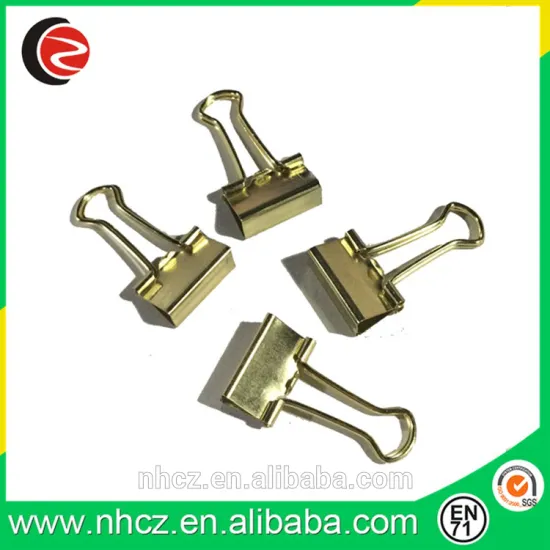 Gold 15MM Steel Binder Clip
