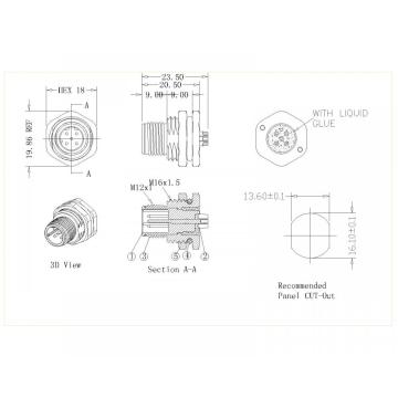 Jenis Lock Lock Depan M16 D-Code Solder