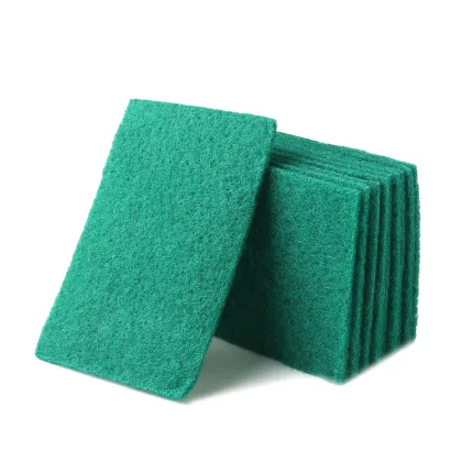 Industry Grade Green Scouring Pads - 6 Inch & 9 Inch Scouring Sponges for Polishing Steel