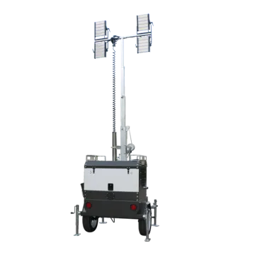 7 m telescopic and mobile light tower