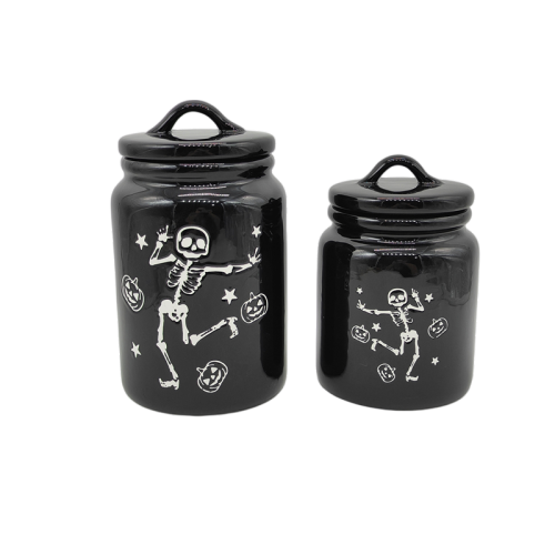 Tarros decorativos de Halloween para uso estacional