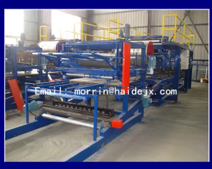 Heat preservation Sandwich Panel Roll Forming Machine/ EPS/glass woll/rock woll sandwich machine
