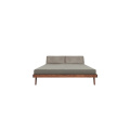 Mensola rivestita in pelle imbottita Mellow Double Daybed