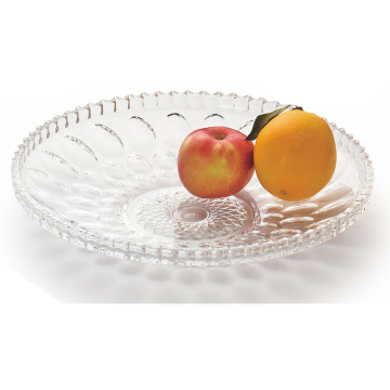 Piatto di frutta in plastica con piatto in rilievo a bolle