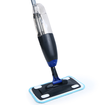 Microfibra plana de microfibra de 360 ​​graus acessível com pólo de aço e spray de água saudável para limpeza do piso e janelas