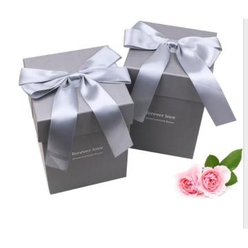 Elegant Grey Color Paper Custom Perfume Box