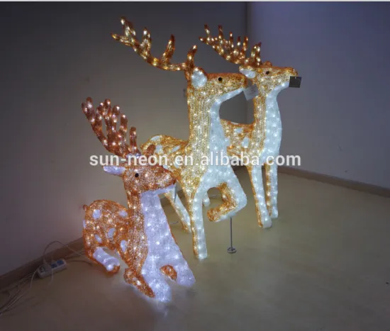 Led Christmas Motif Animal Light Outdoor Decoratio 3d Motif Light