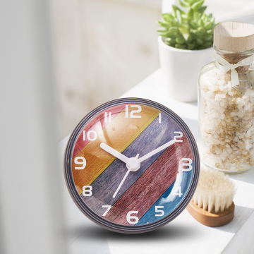 Waterproof Non-Ticking Shower Room Clock for Bathroom & Kitchen