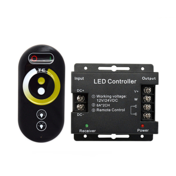 Pengontrol LED CCT yang dapat disesuaikan untuk lampu strip LED putih ganda