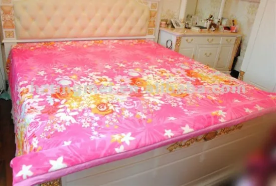 Printed 100% Polyester Blanket Wholesale