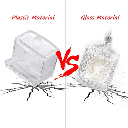 Bathroom Plastic Q Tips Cotton Buds Holder