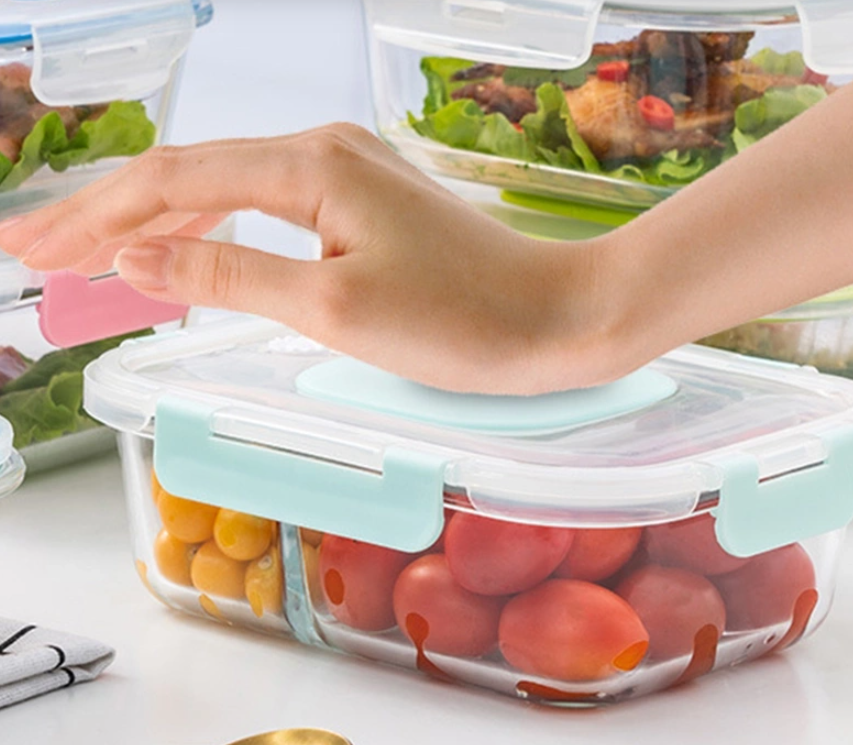 Boîte à lunch en verre pour la fraîcheur du réfrigérateur