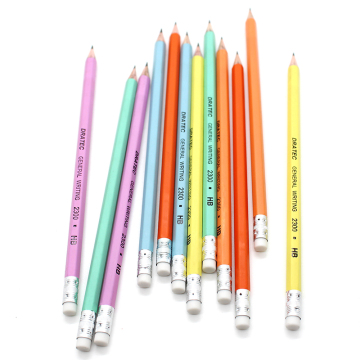 Custom Logo HB #2 Pencil with Eraser in Box - Wholesale