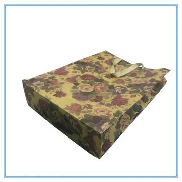 Kraft paper gift shopping bag for flower
