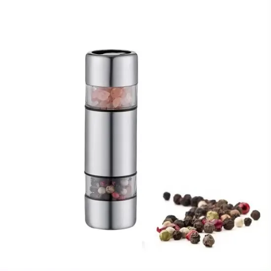 Hot Selling Outdoor Stainless Steel Sea Salt and Pepper Mill: Portable and Durable Manual Grinders
