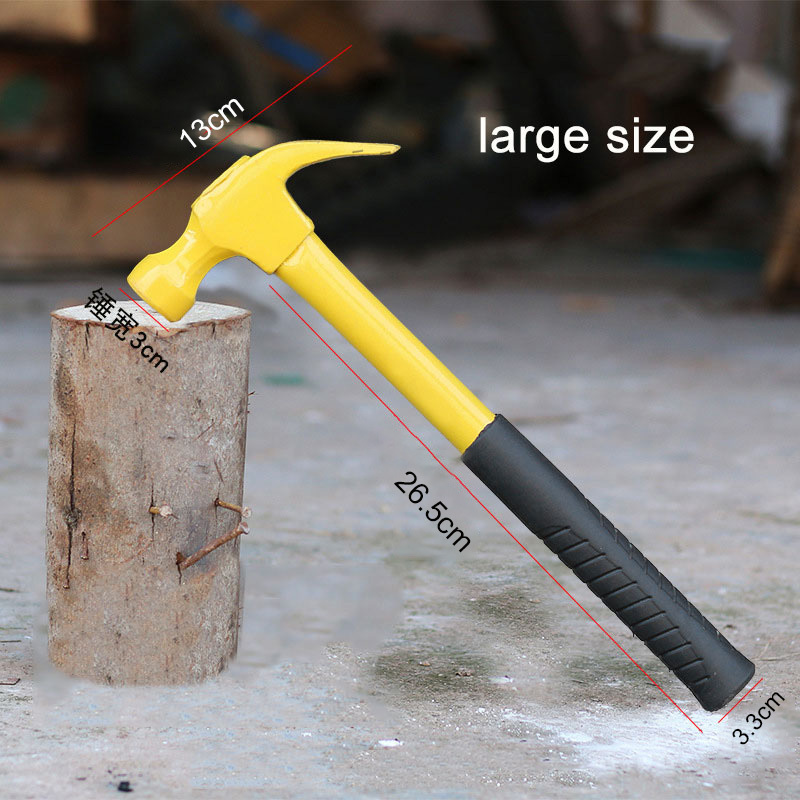 Industrial grade high carbon steel connected labor saving claw hammer multifunctional hammer