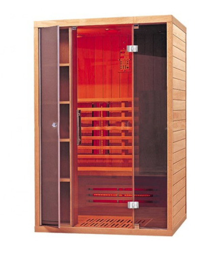 Saunatec 2 persona sauna de estilo europeo fábrica sauna solar al por mayor