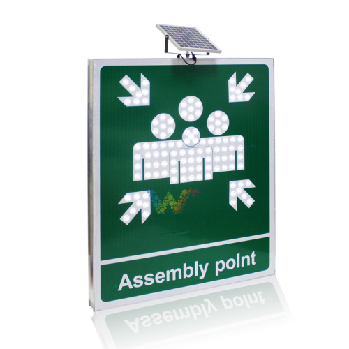Reflective Road Safety Solar collection traffic sign
