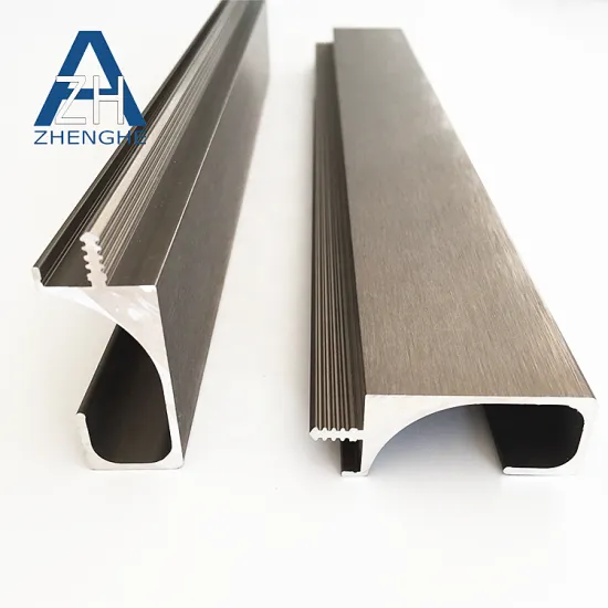 ZHENGHE Anodized Kitchen Cabinet Aluminum Handle Extrusion Profile