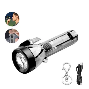 Super Bright Multi-Functional Emergency Camping LED Keychain Light - Rechargeable COB LED EDC Mini Flashlight