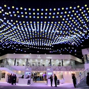 Luce a sfera a sfera RGB con pixel a LED che cambia colore