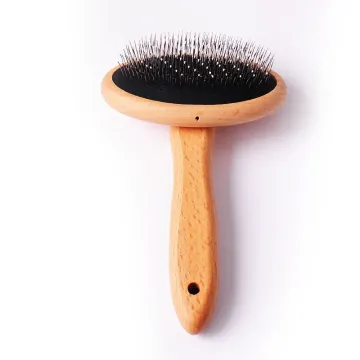 Eco-Friendly Bamboo Pet Grooming Comb