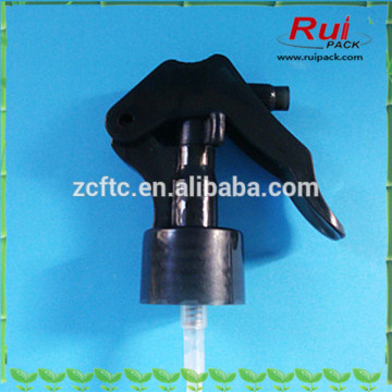 Black housework glass cleanser trigger pump dispenser,plastic pp solid black fine water/foam trigger sprayer