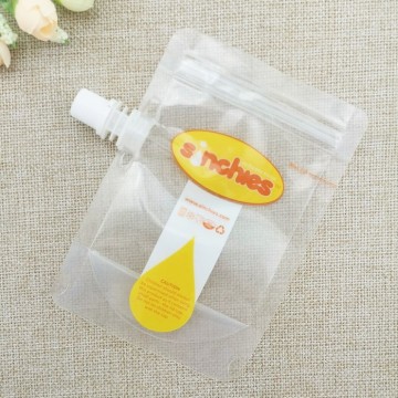 Bolsa de jugo personalizada y bolsa de salida para envasado de alimentos con cremallera