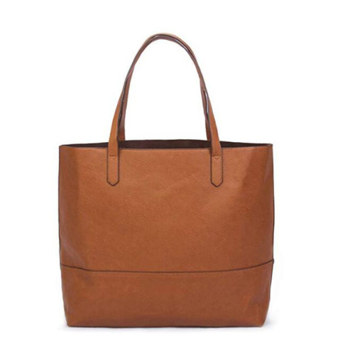 Fashion PU Leather Open Top Shoulder Lady Bag