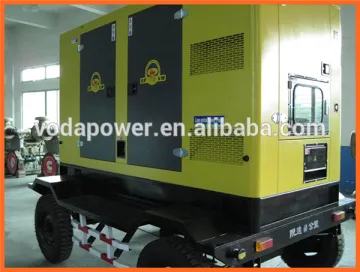 VOLVO silent-trailer mouted diesel generator 200kva